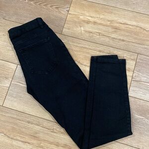 Zara basic denim black skinny jeans Size 4